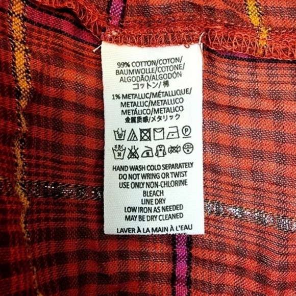 Free people plaid break my stride long sleeve button down shirt - Picture 10 of 11